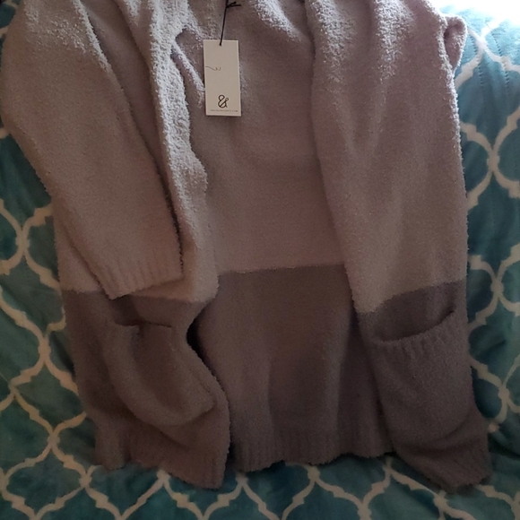 Two toned gray cardigan - Picture 1 of 2
